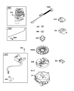 Part Location Diagram of 597188 Briggs and Stratton BATTERY